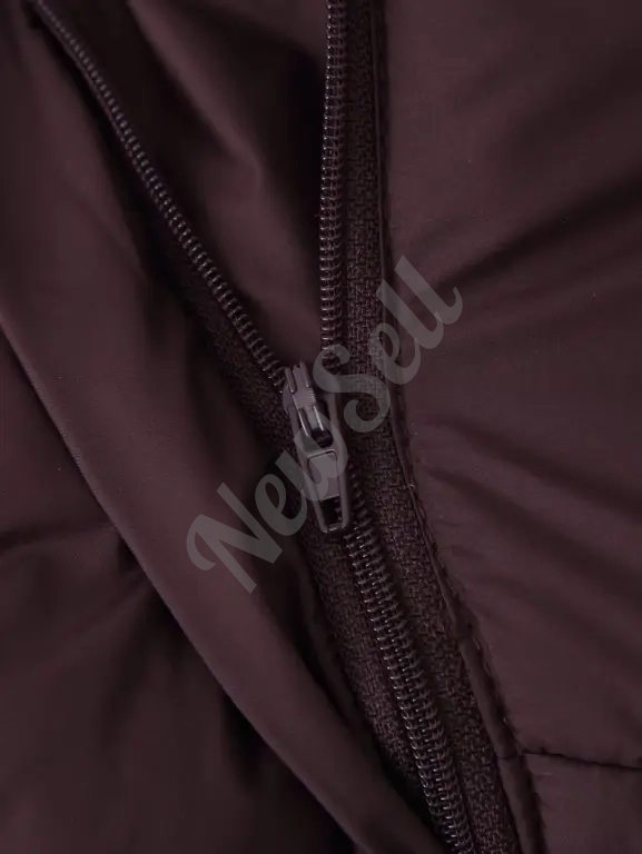 Simple Versatile Loose-fitting Padded Coat With A Hood