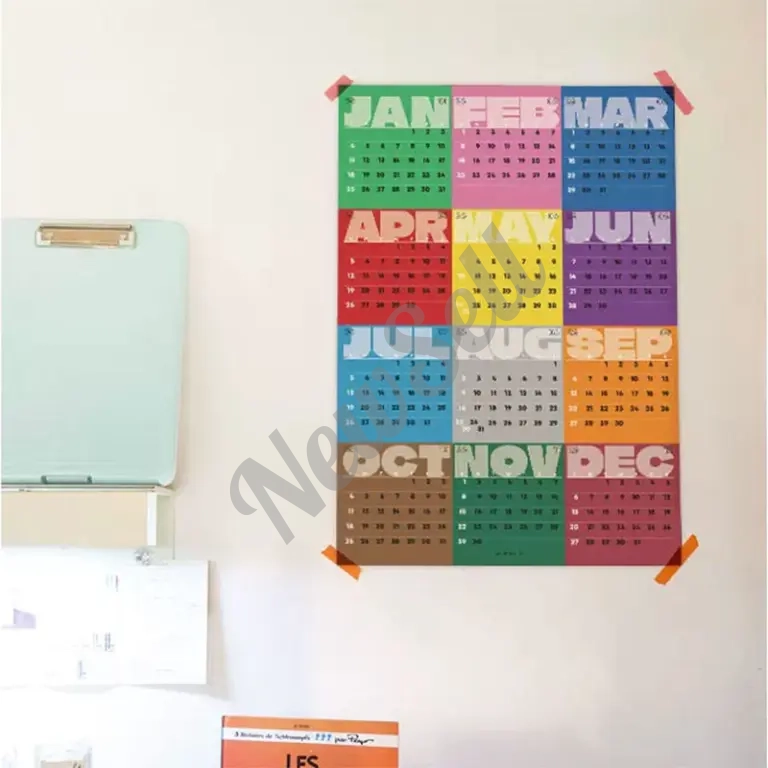 Colorful Paper Poster For Kids Room Decor