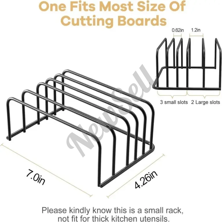 Home Kitchen Countertop Seated Cutting Board Drain Rack