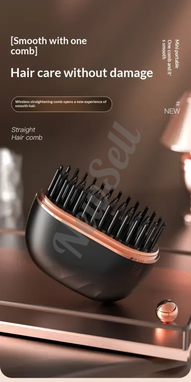 New Mini Charging Hair Straightener Comb