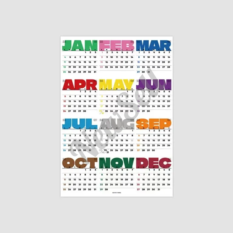 Colorful Paper Poster For Kids Room Decor