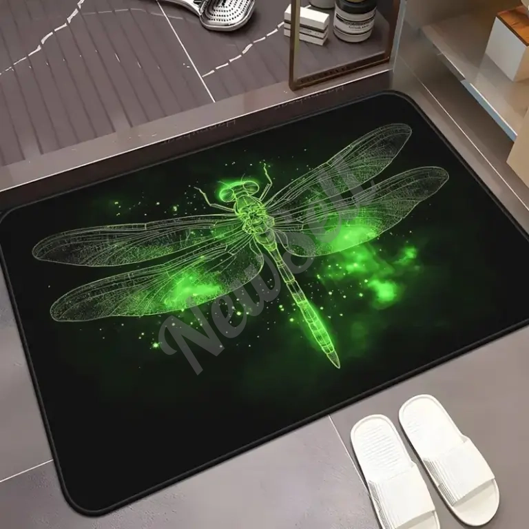 Dragonfly Series Printed Floor Mat Entrance Doorway Stain-Resistant Doormat