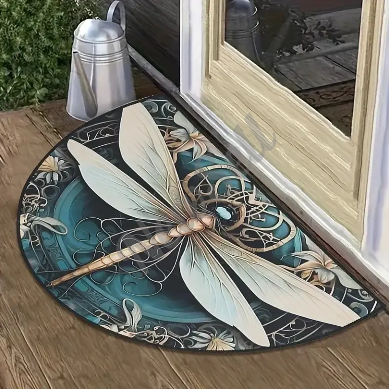 Dragonfly Series Printed Floor Mat Entrance Doorway Stain-Resistant Doormat