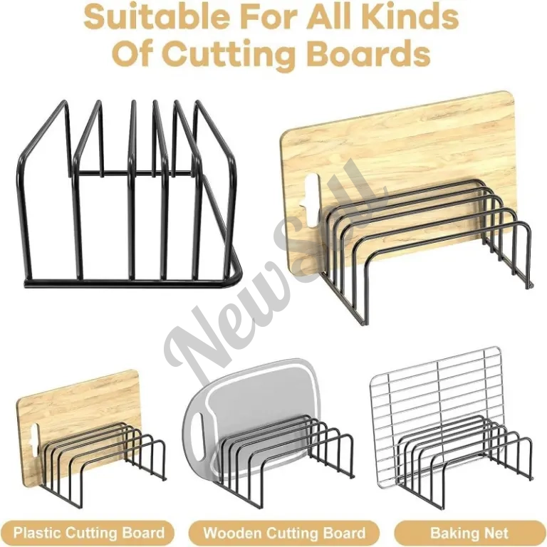 Home Kitchen Countertop Seated Cutting Board Drain Rack