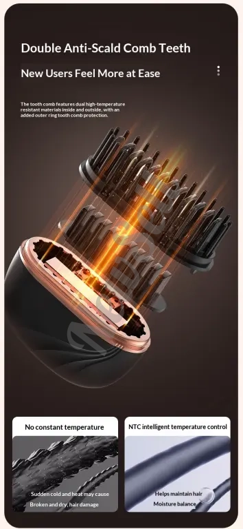 New Mini Charging Hair Straightener Comb