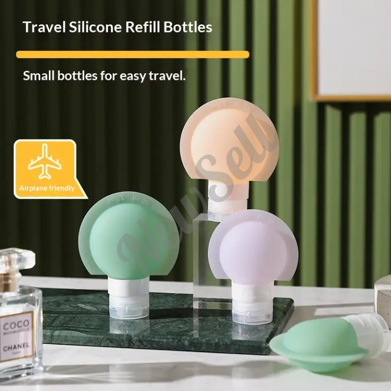 Portable Travel Dispensing Silicone Bottle