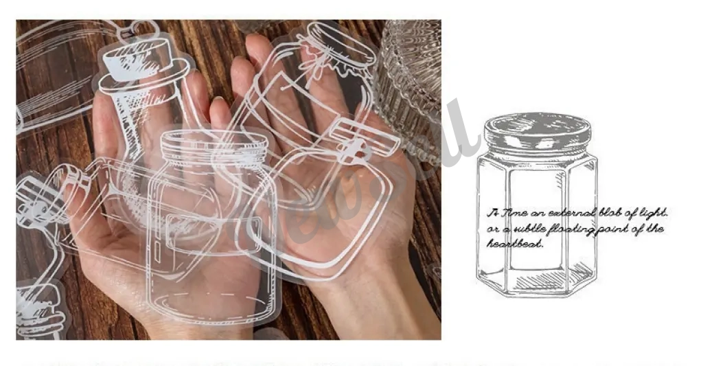 Cultural And Creative Dried Flower Bookmarks Handmade DIY Materials Pressed Flower Transparent Jar Specimen