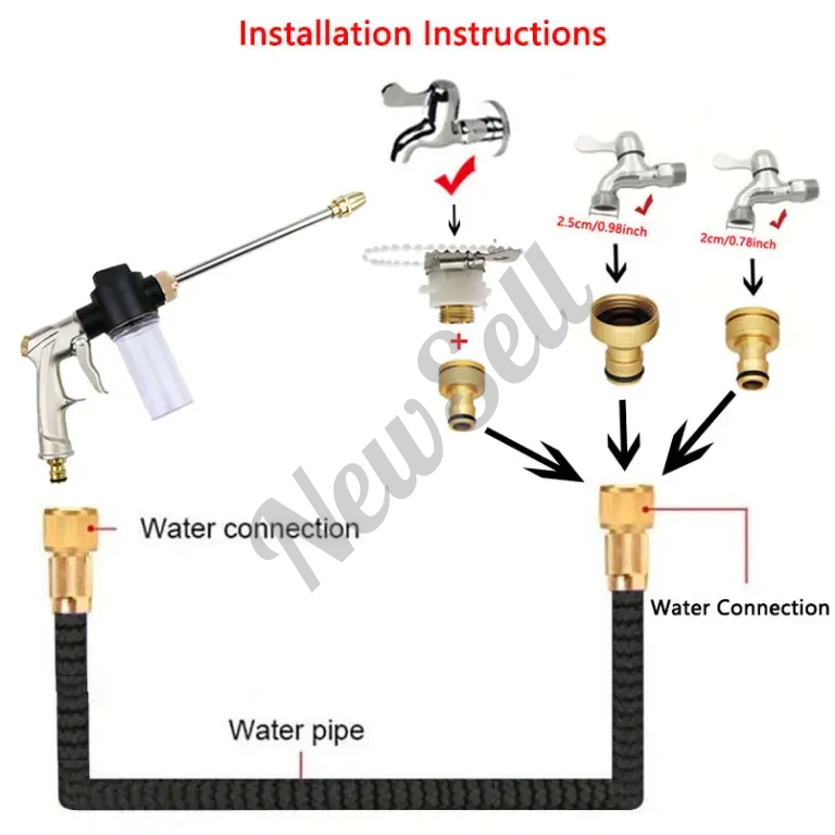 Car Wash Household Garden Watering Gun Hose