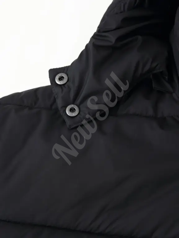 Simple Versatile Loose-fitting Padded Coat With A Hood