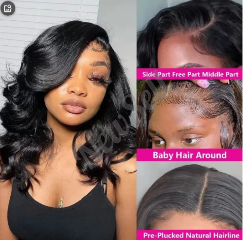 Front-lace European And American Fashion Short Curly With Big Waves Wig Cap