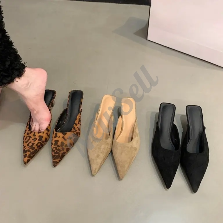 Women's Fashionable Elegant Pointed-Toe Half-Slide High Heels