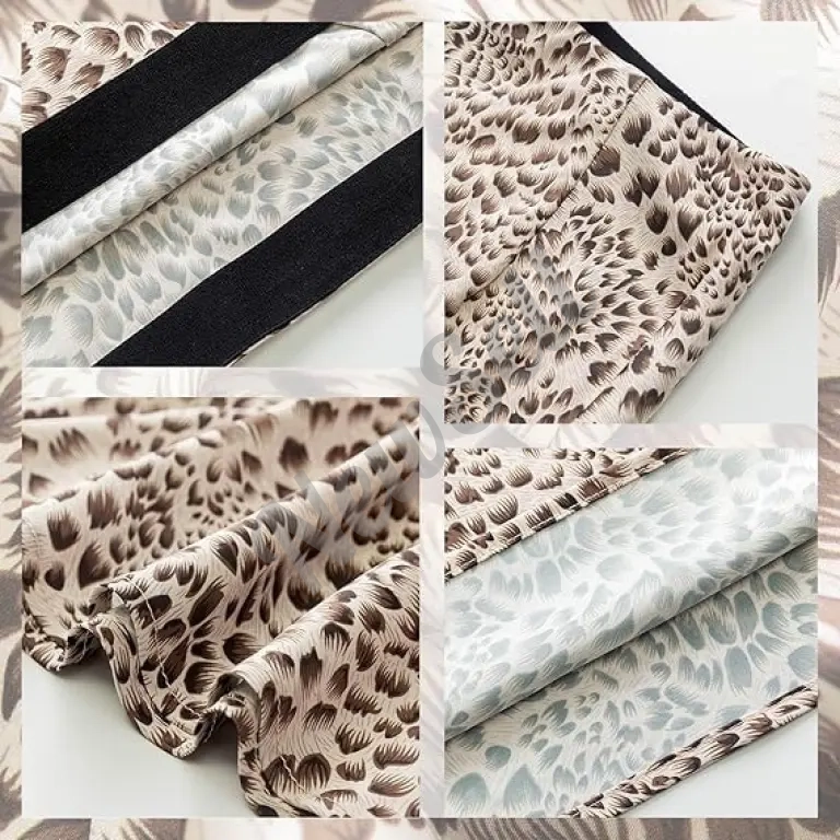 High-waisted Mermaid-style Satin Leopard-print Sheath Skirt