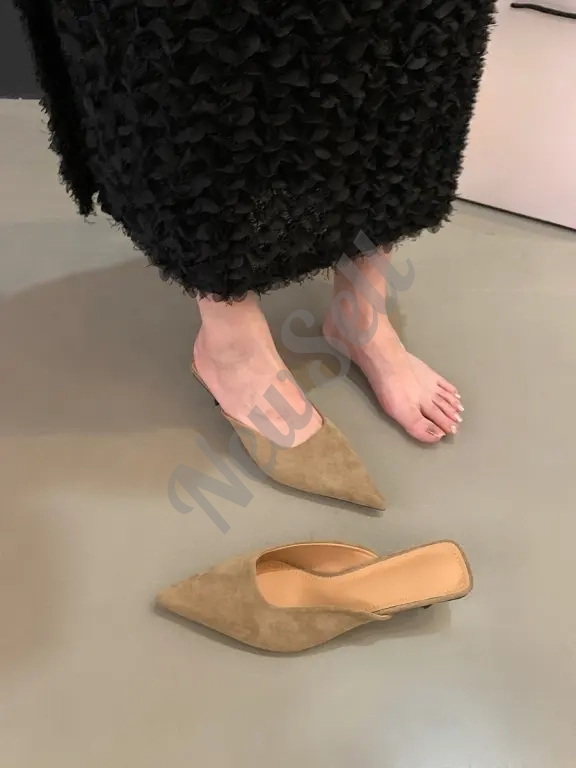 Women's Fashionable Elegant Pointed-Toe Half-Slide High Heels