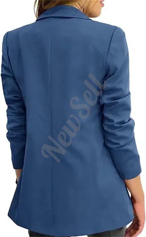 Casual Long-Sleeve Lapel-Button Autumn Coat