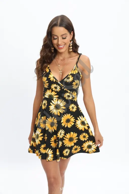 Women's Printed Loose-Fitting Dress