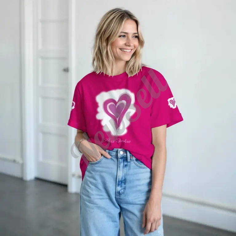 Foreign Trade Summer Short-Sleeve T-Shirts For Couples Men And Women