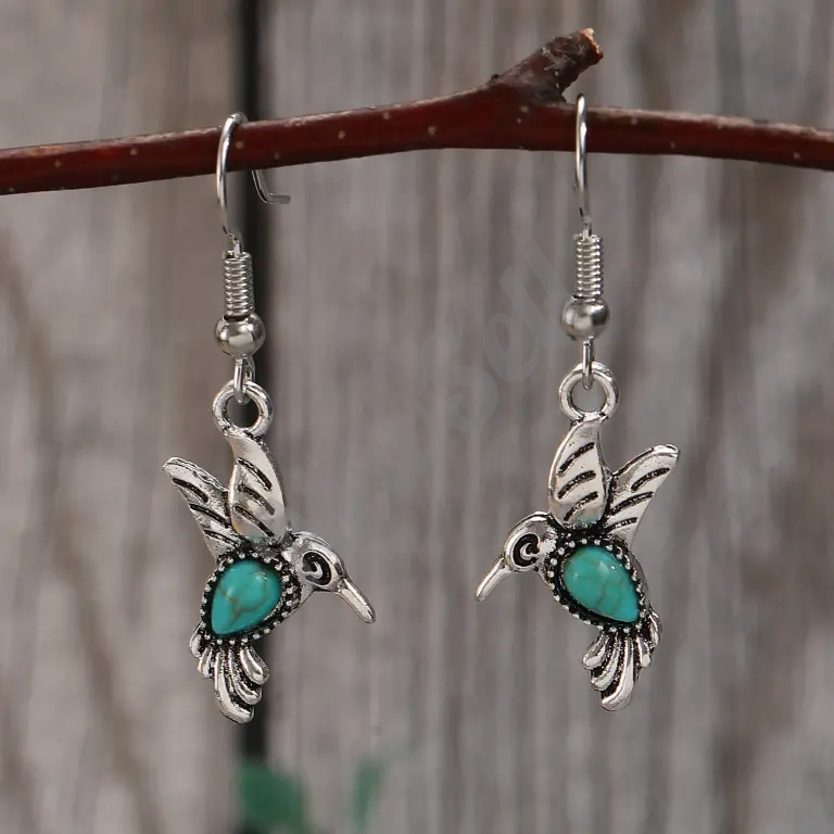 Fashionable Flying Bird Stud Earrings