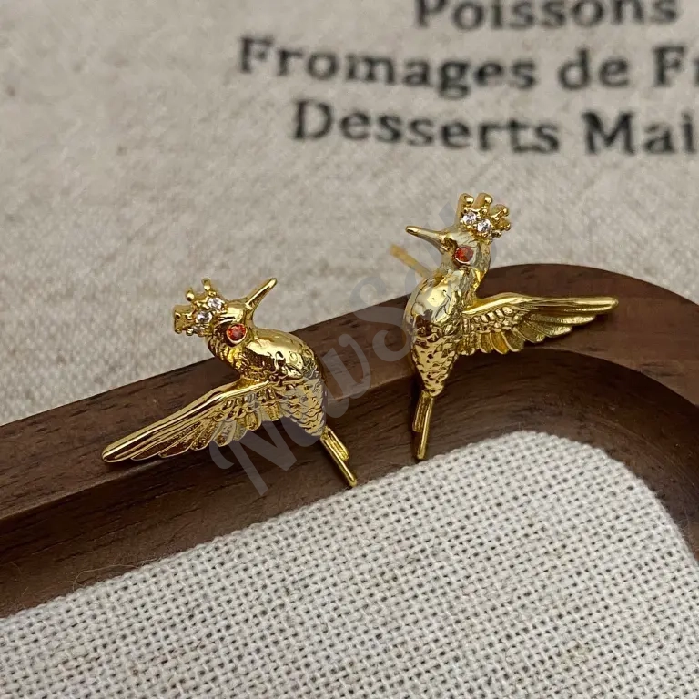 Fashionable Flying Bird Stud Earrings