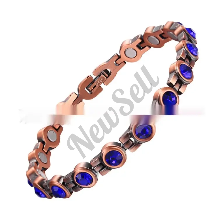 Magnetic Korean-style Retro Fashion Zircon Pure Copper Bracelet