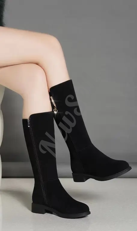 Fleece Lined Mid Calf Warm Cotton Boots