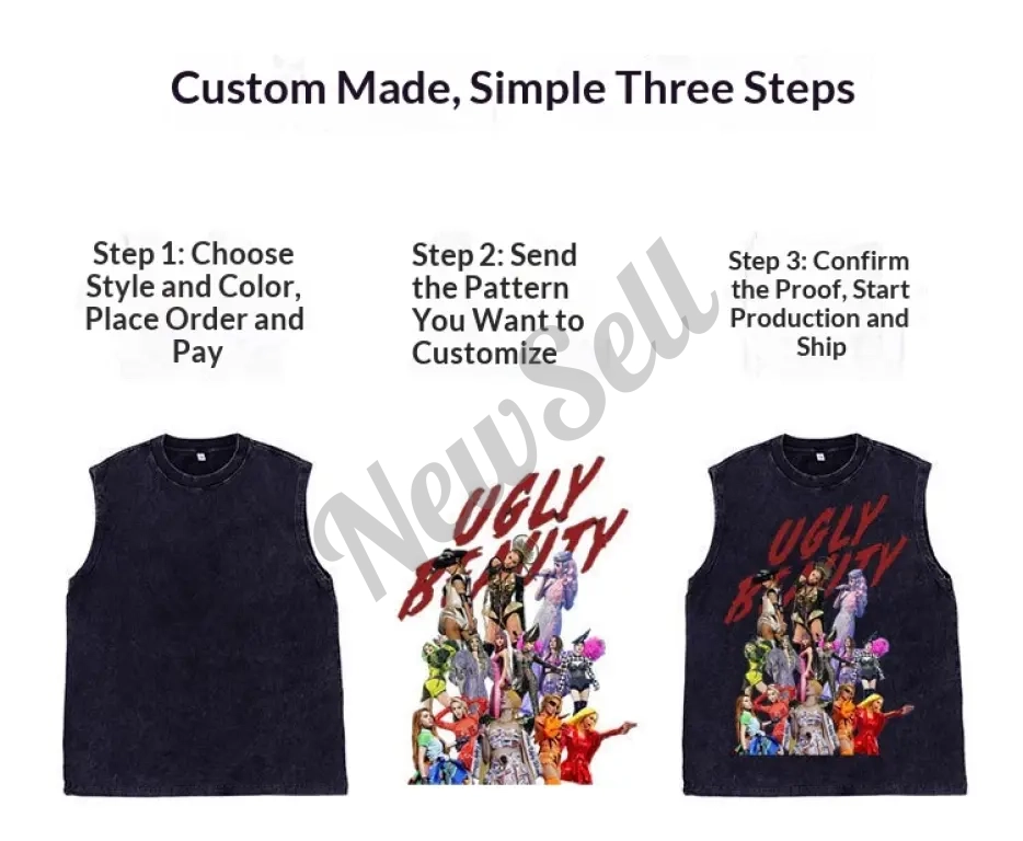 Men's Batik Washed Sleeveless Vest