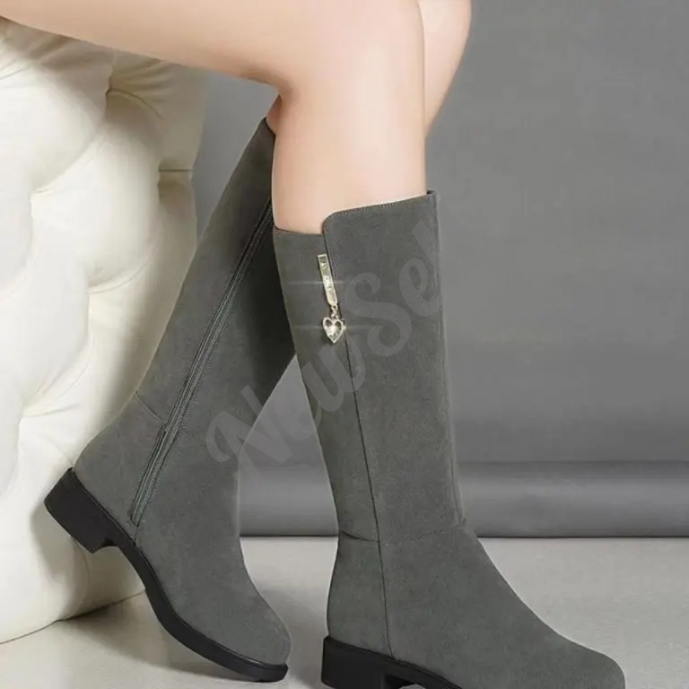 Fleece Lined Mid Calf Warm Cotton Boots