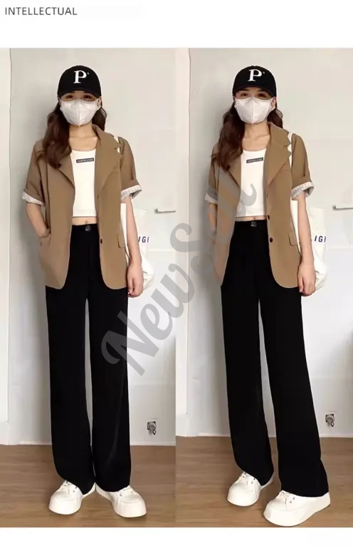 Women's Fashion High-Waist Slimming Casual Wide-Leg Pants