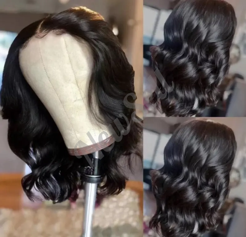 Front-lace European And American Fashion Short Curly With Big Waves Wig Cap