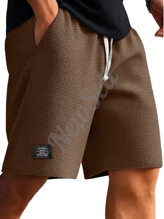 Waffle-Weave Cropped Pants Mens Mid-Years Pants