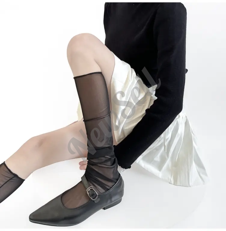 Lightweight, Slimming Mesh Socks For Women