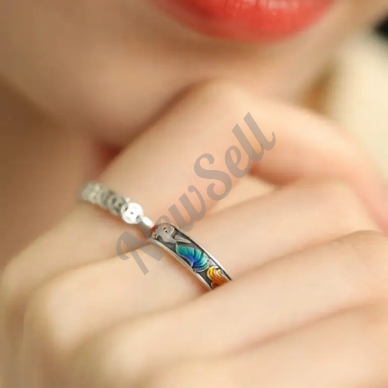 New Style Nine-Tailed Fox Ring For Women Retro And Fashionable