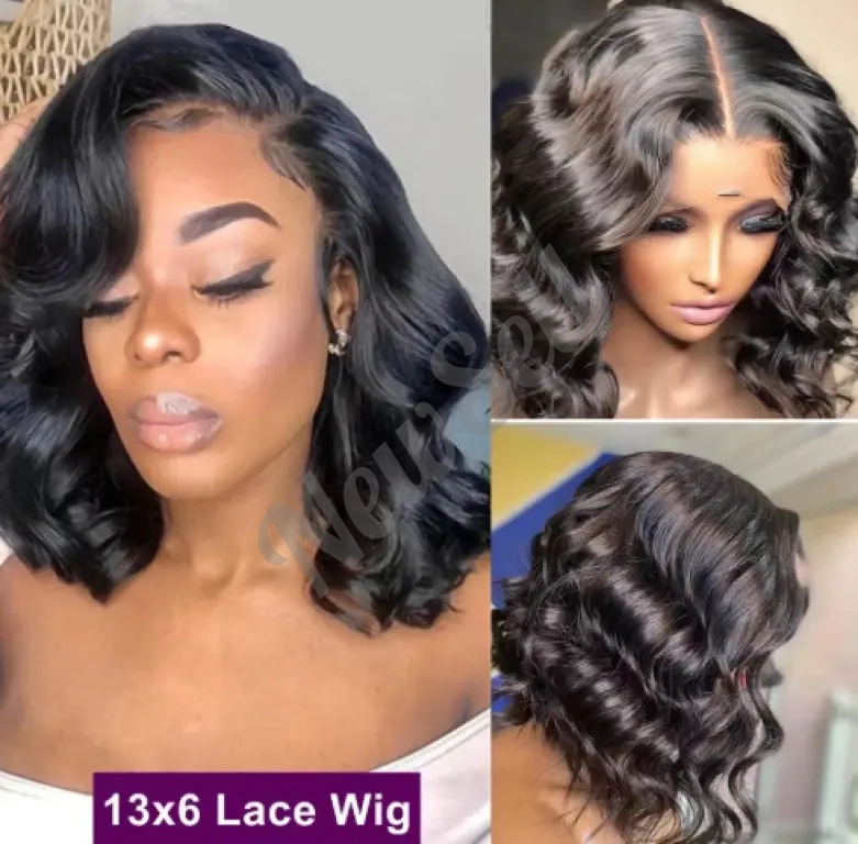 Front-lace European And American Fashion Short Curly With Big Waves Wig Cap