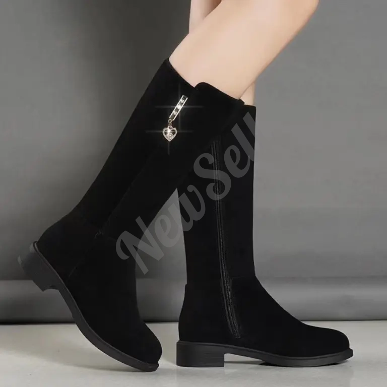 Fleece Lined Mid Calf Warm Cotton Boots