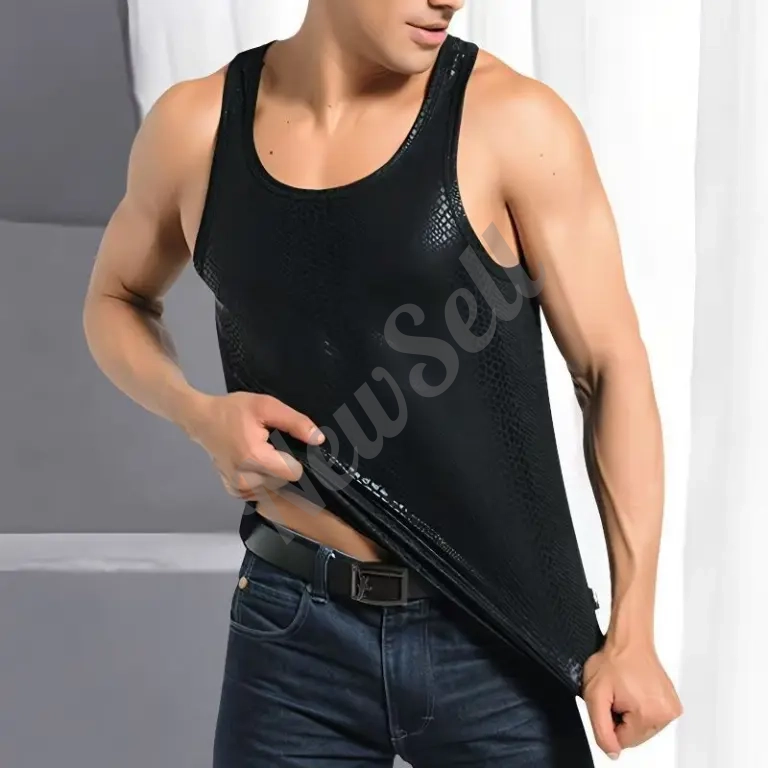Men's Casual 3D Snake-Print Fitted Vest