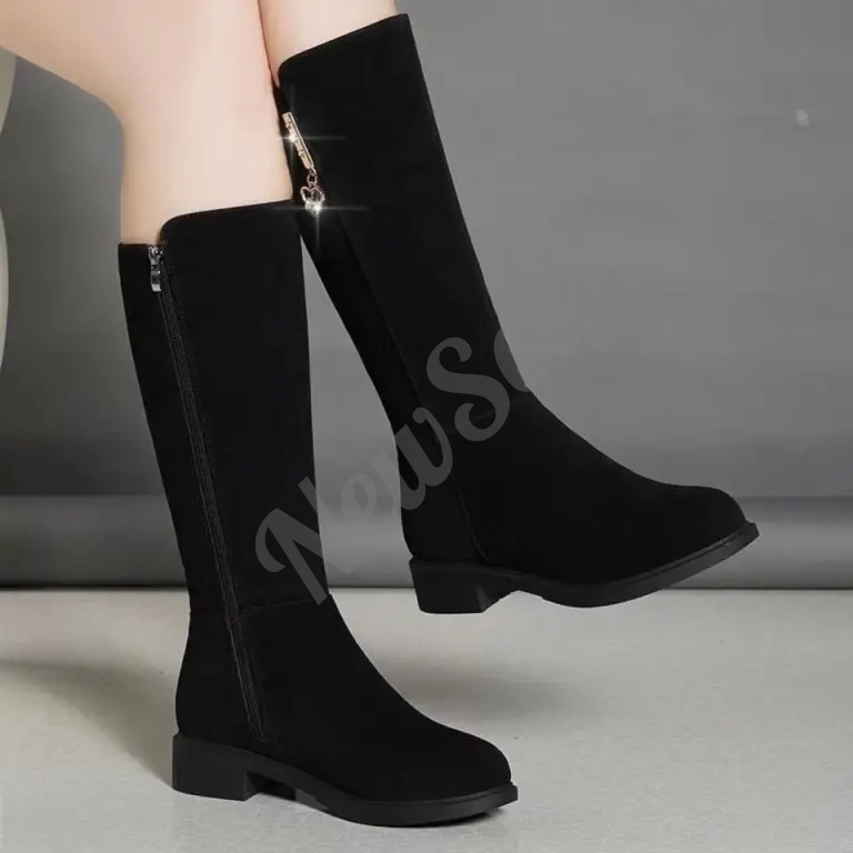 Fleece Lined Mid Calf Warm Cotton Boots