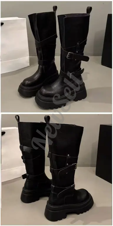 Women's Multi Functional Belt Buckle Long Boots