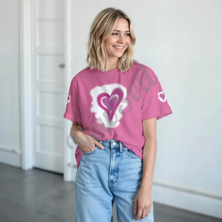 Foreign Trade Summer Short-Sleeve T-Shirts For Couples Men And Women