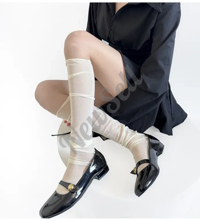 Lightweight, Slimming Mesh Socks For Women