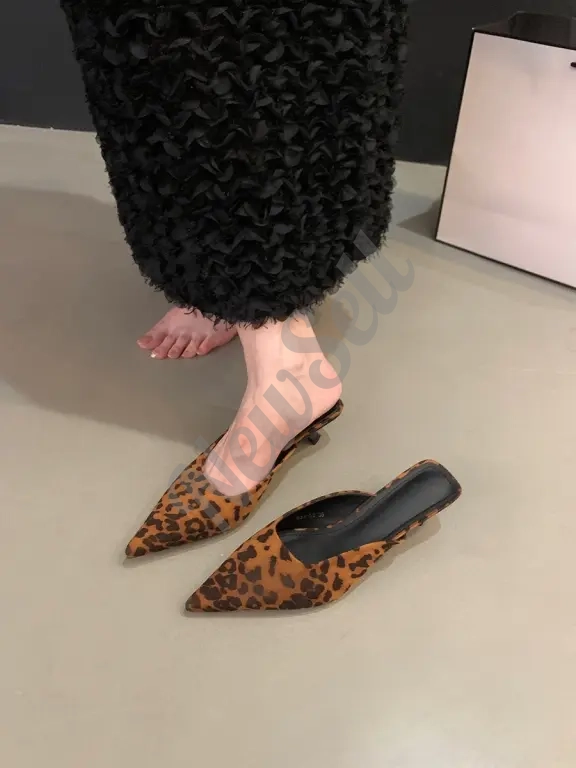 Women's Fashionable Elegant Pointed-Toe Half-Slide High Heels