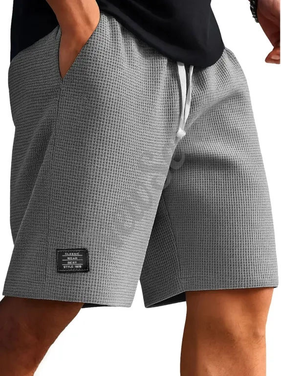 Waffle-Weave Cropped Pants Mens Mid-Years Pants