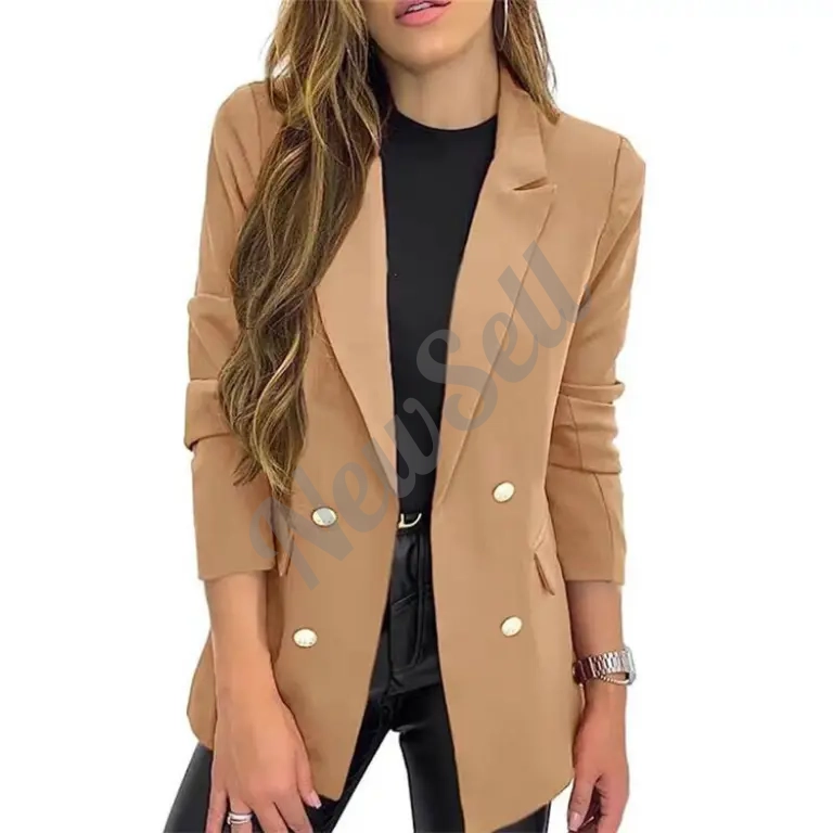 Casual Long-Sleeve Lapel-Button Autumn Coat