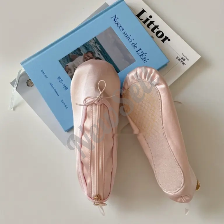 Bow Pencil Case Ballet Shoe Makeup Bag
