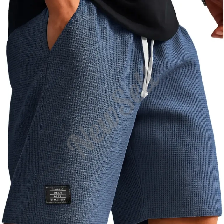 Waffle-Weave Cropped Pants Mens Mid-Years Pants