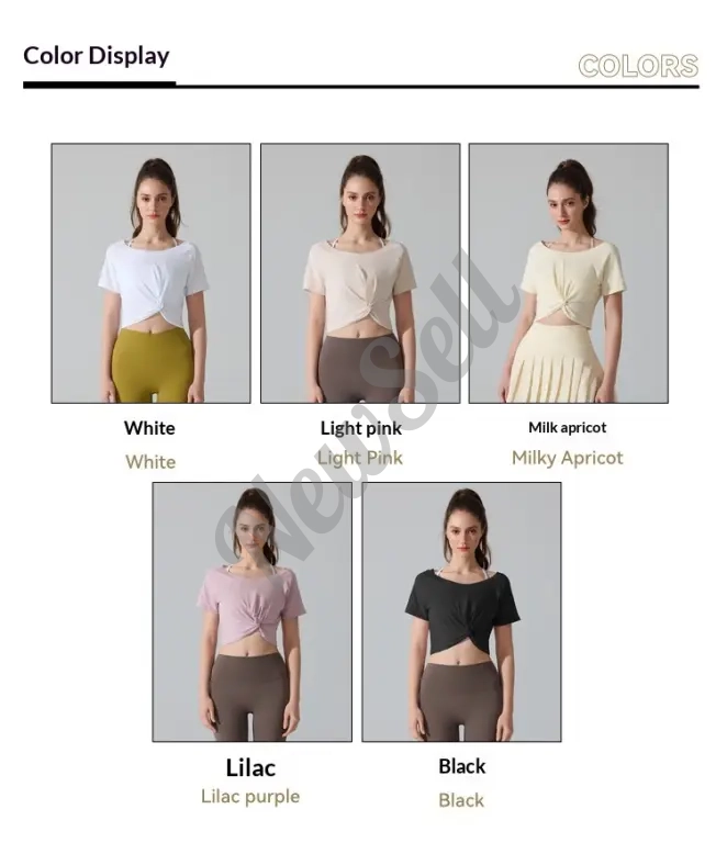 Women's Knotted Pilates Short-Sleeve T-Shirt