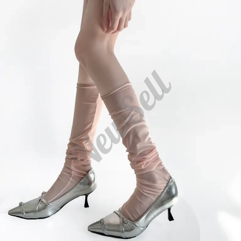 Lightweight, Slimming Mesh Socks For Women