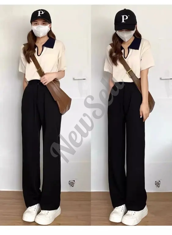 Women's Fashion High-Waist Slimming Casual Wide-Leg Pants